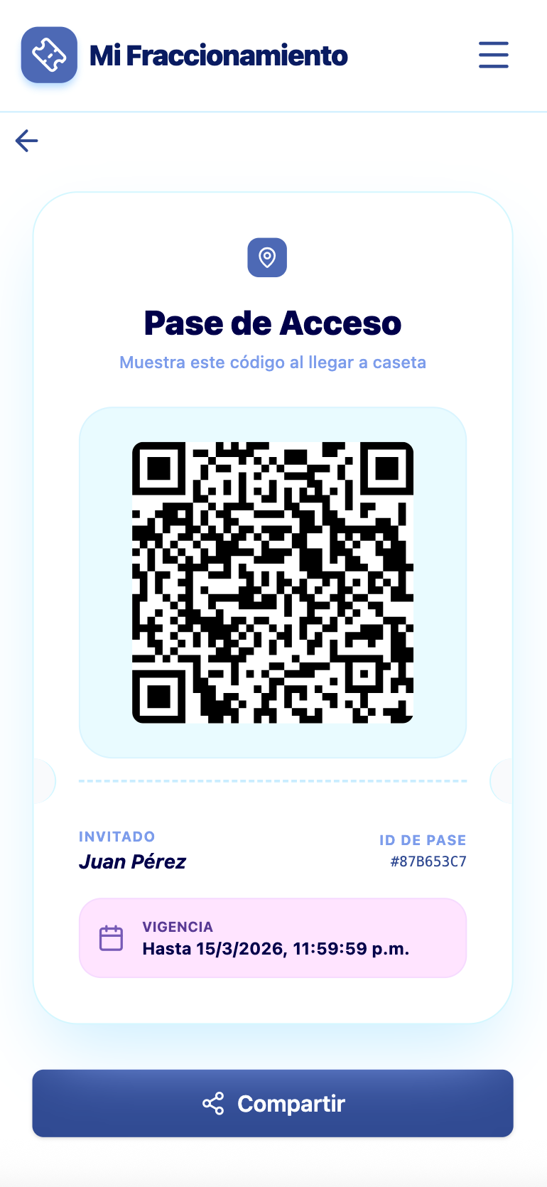 Código QR generado